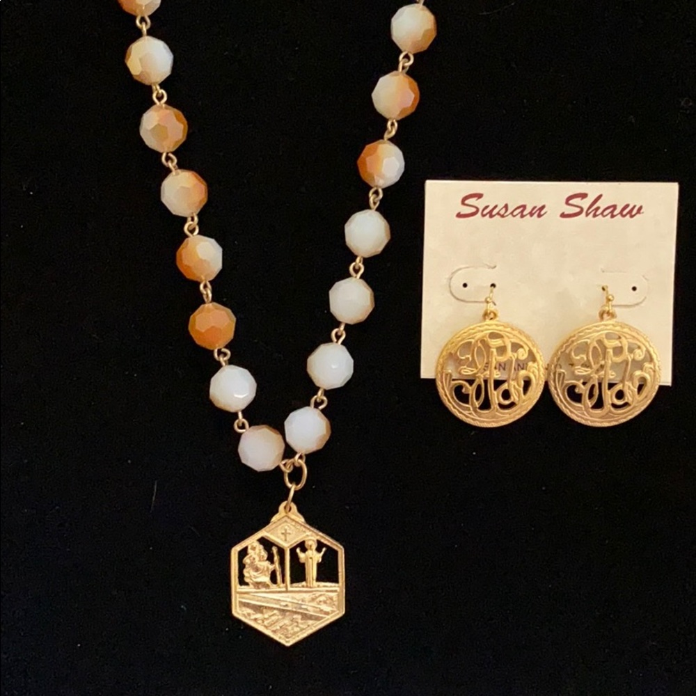 Susan Shaw Necklace and Earring Set